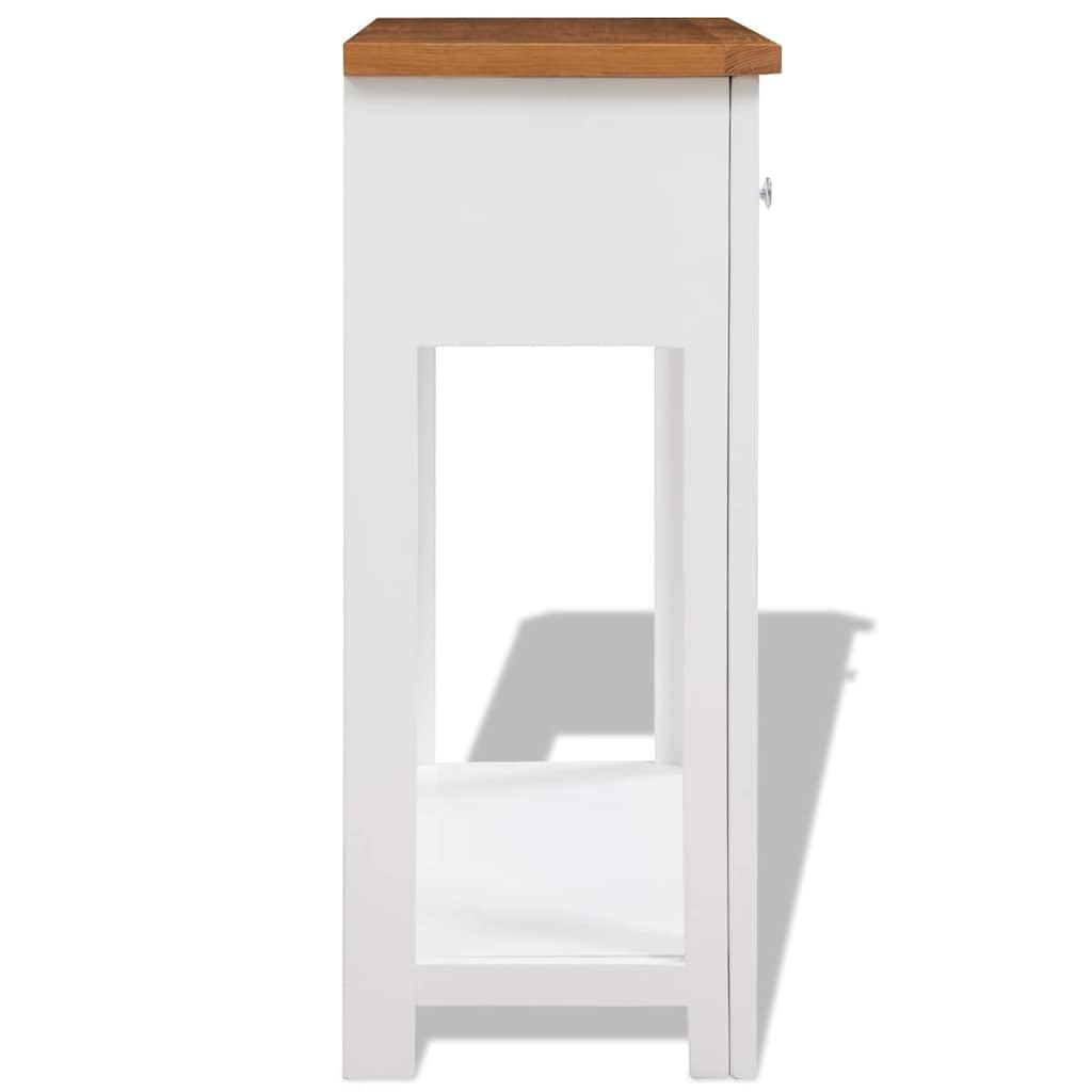 Solid Oak Wood Console Table S155