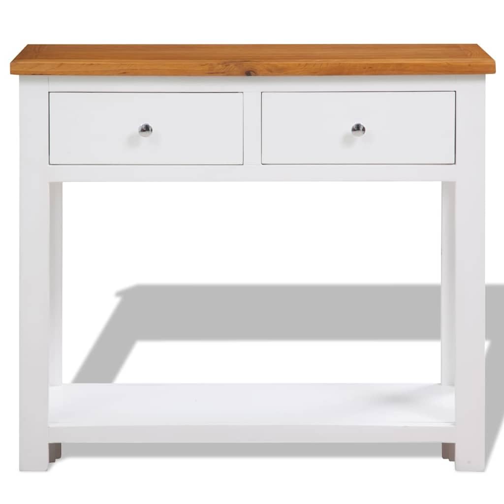 Solid Oak Wood Console Table S155