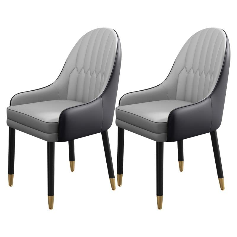 Light Gray Black Set of 2 Dining Chairs H99294