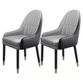 Light Gray Black Set of 2 Dining Chairs H99294
