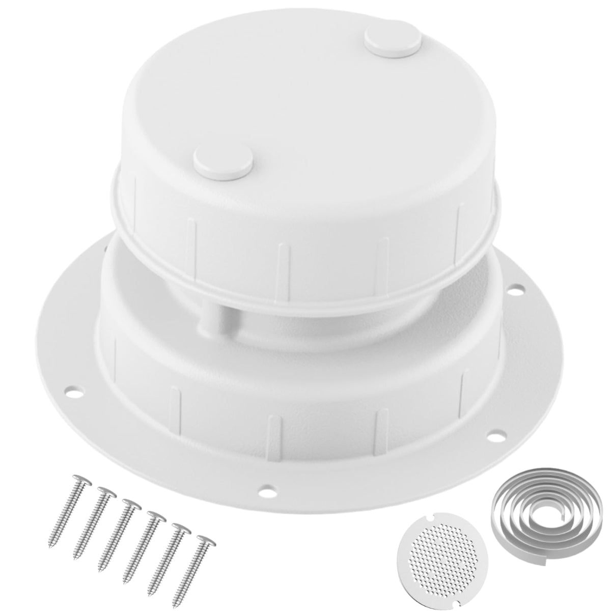 Aluminum RV Sewer Vent Cap with Screen H7443