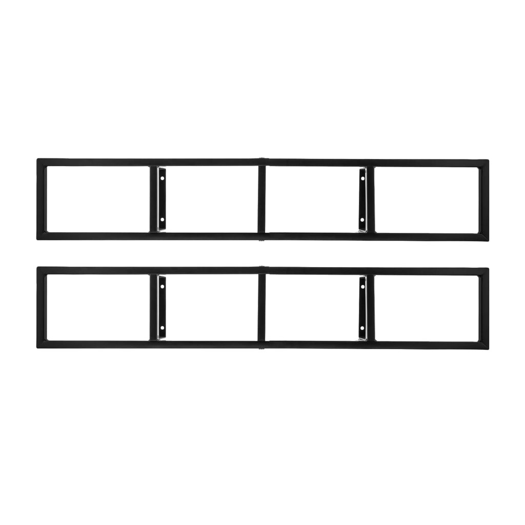 34 Inch Black Metal Media Storage Rack X9736