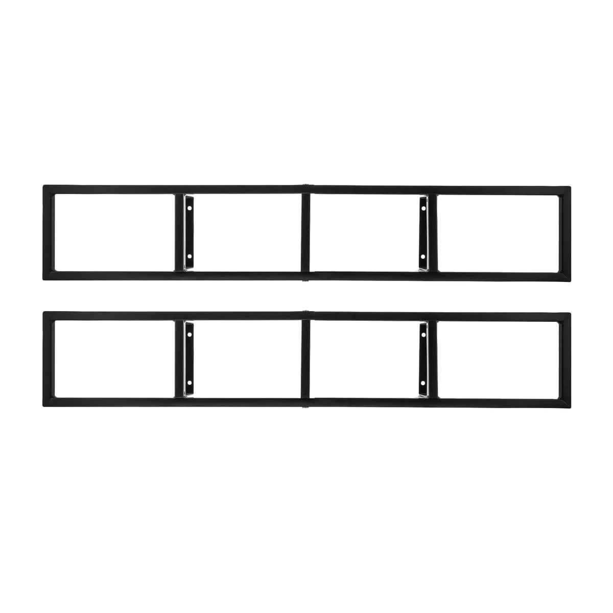 34 Inch Black Metal Media Storage Rack X9736