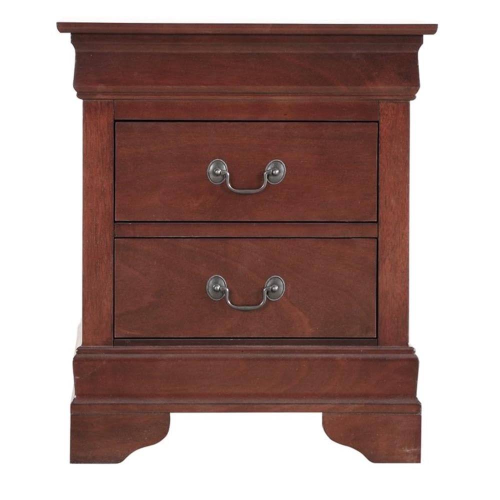 2 Drawer Wood Nightstand V646