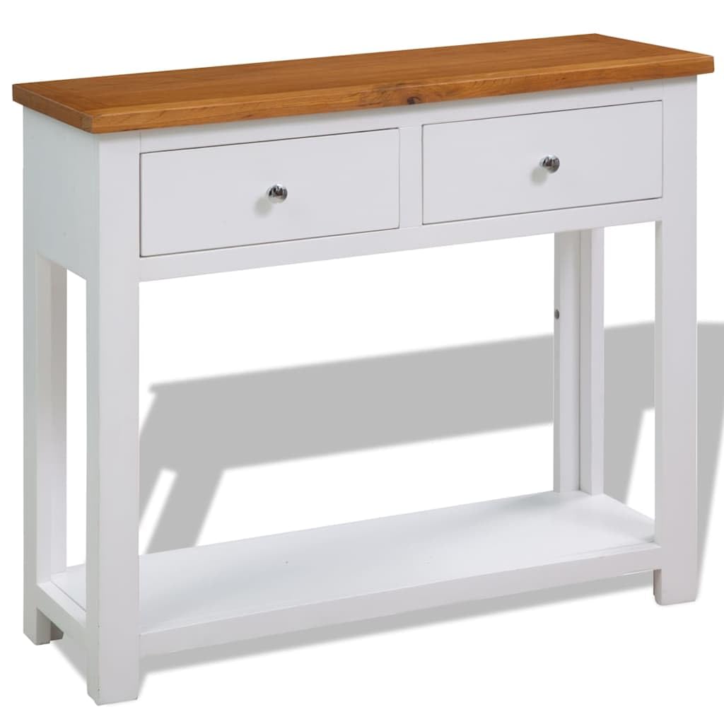 Solid Oak Wood Console Table S155