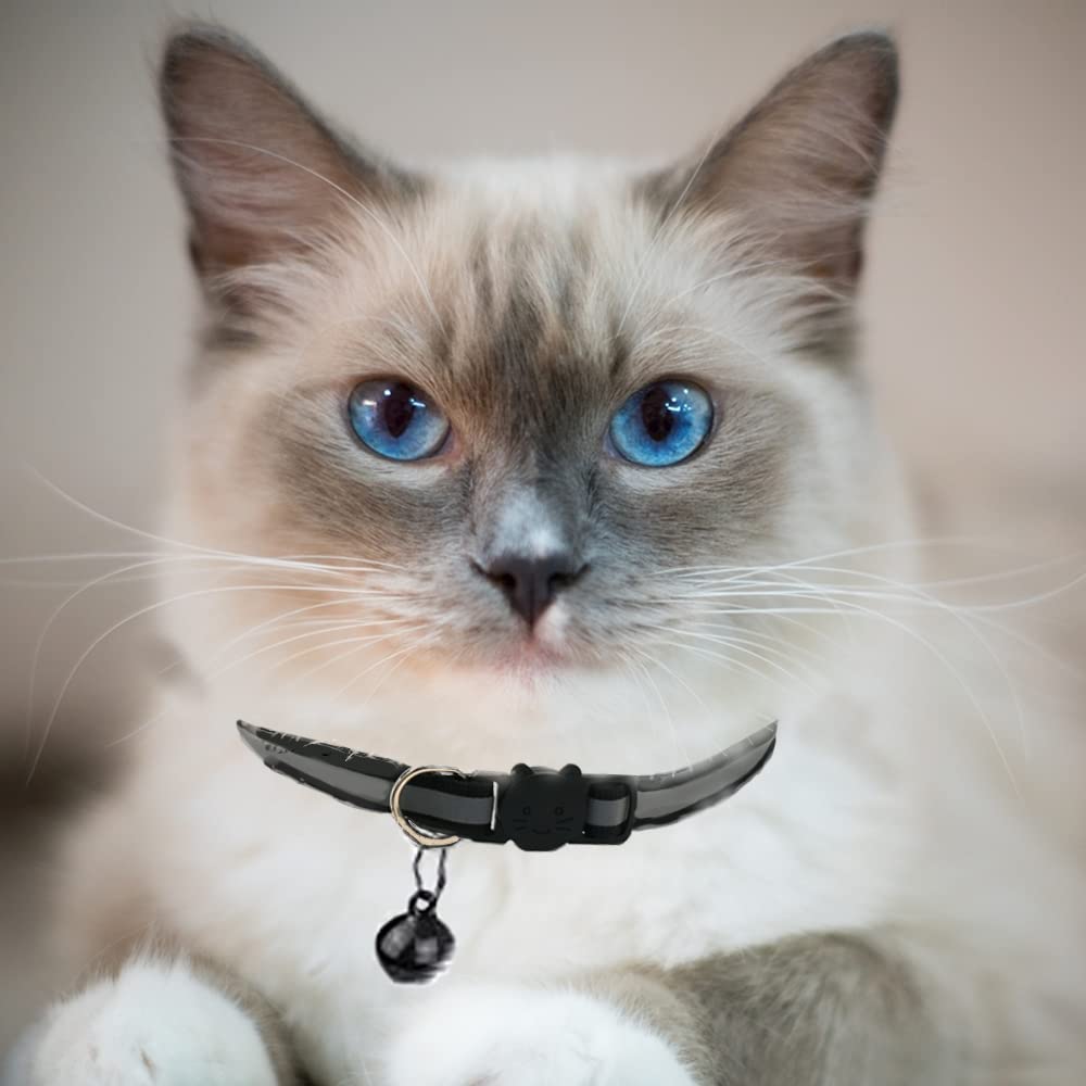 12 Pack Reflective Breakaway Cat Collars with Bell Z786139