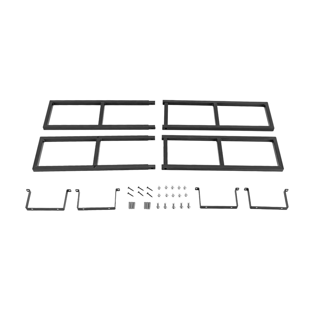 34 Inch Black Metal Media Storage Rack X9736