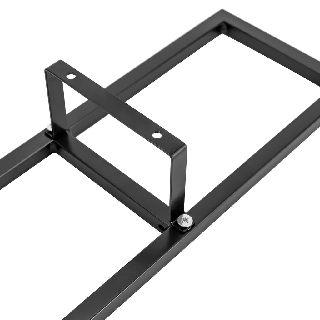 34 Inch Black Metal Media Storage Rack X9736