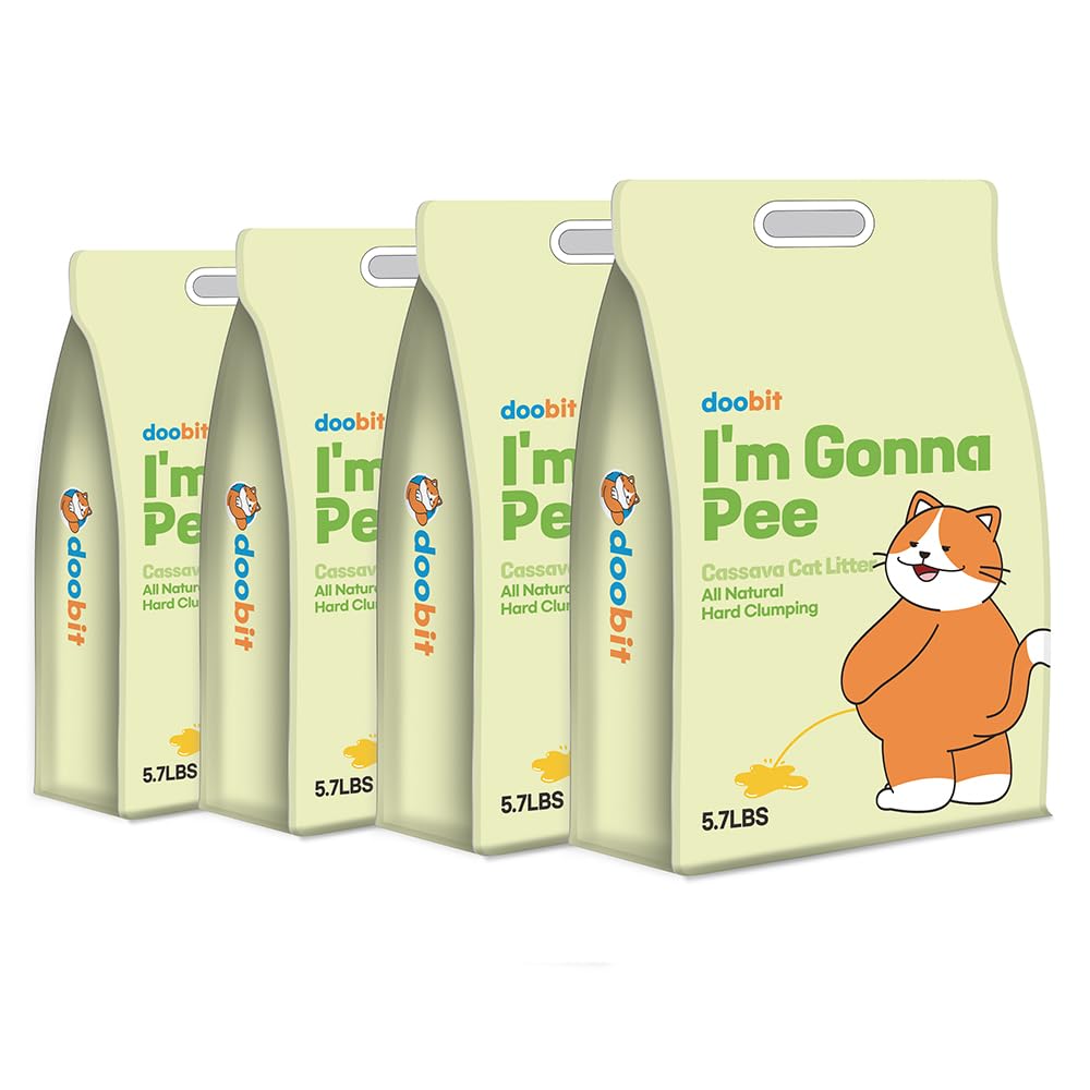 Cassava Cat Litter, Odor Control Dust-Free Clumping Litter C469350