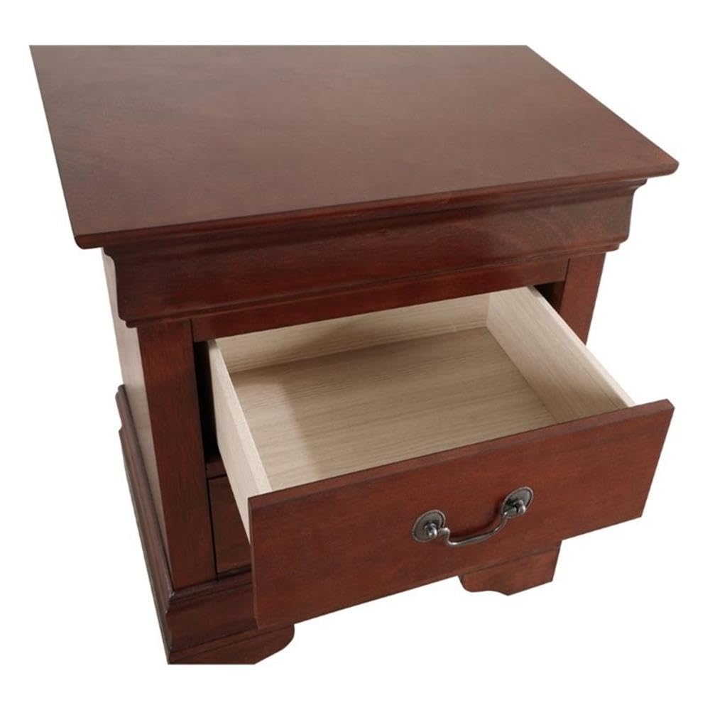 2 Drawer Wood Nightstand V646