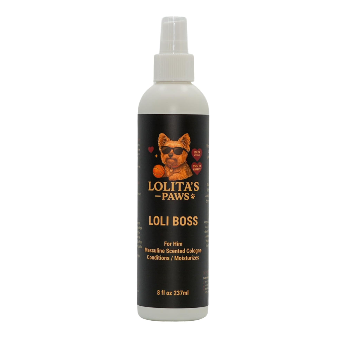 Masculine Dog Cologne Deodorizing Pet Spray 8 oz U78664
