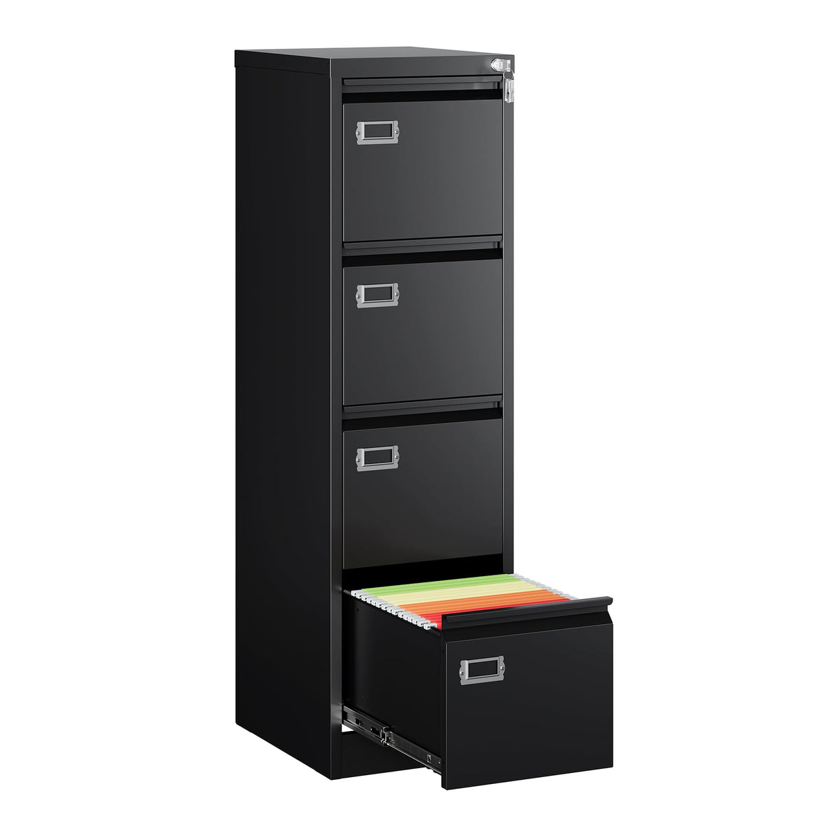 4 Drawer Metal File Cabinet with Lock B861703