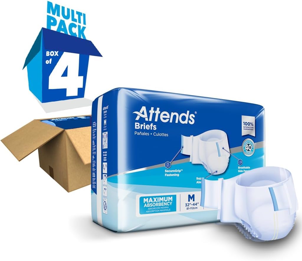 Adult Incontinence Briefs Medium Maximum Absorbency 24 Ct L50207