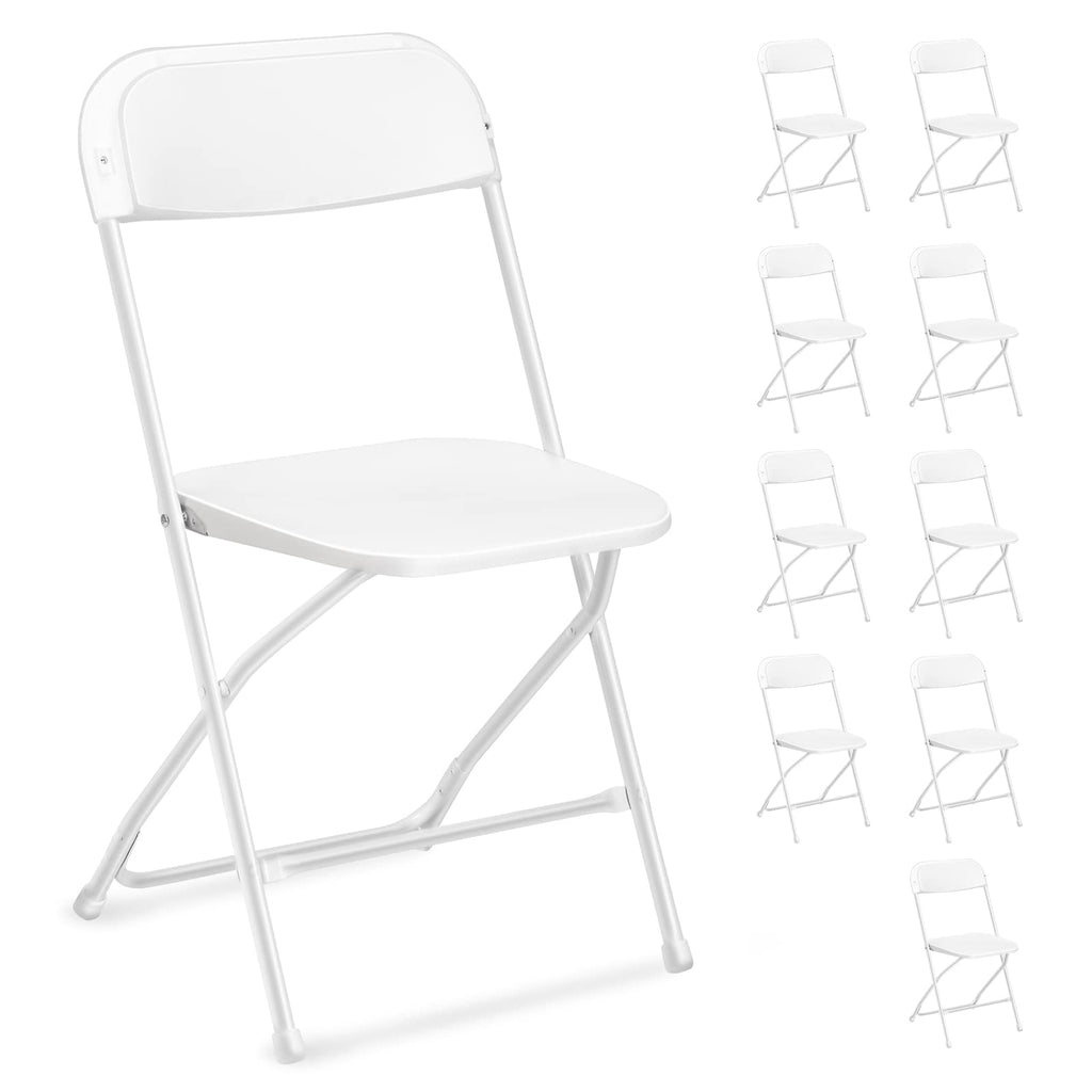 White 10 Pack Folding Chair W817