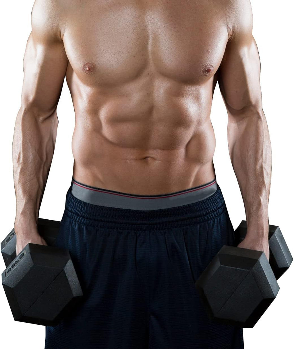 Rubber Coated Cast Iron Hex Dumbbells A195
