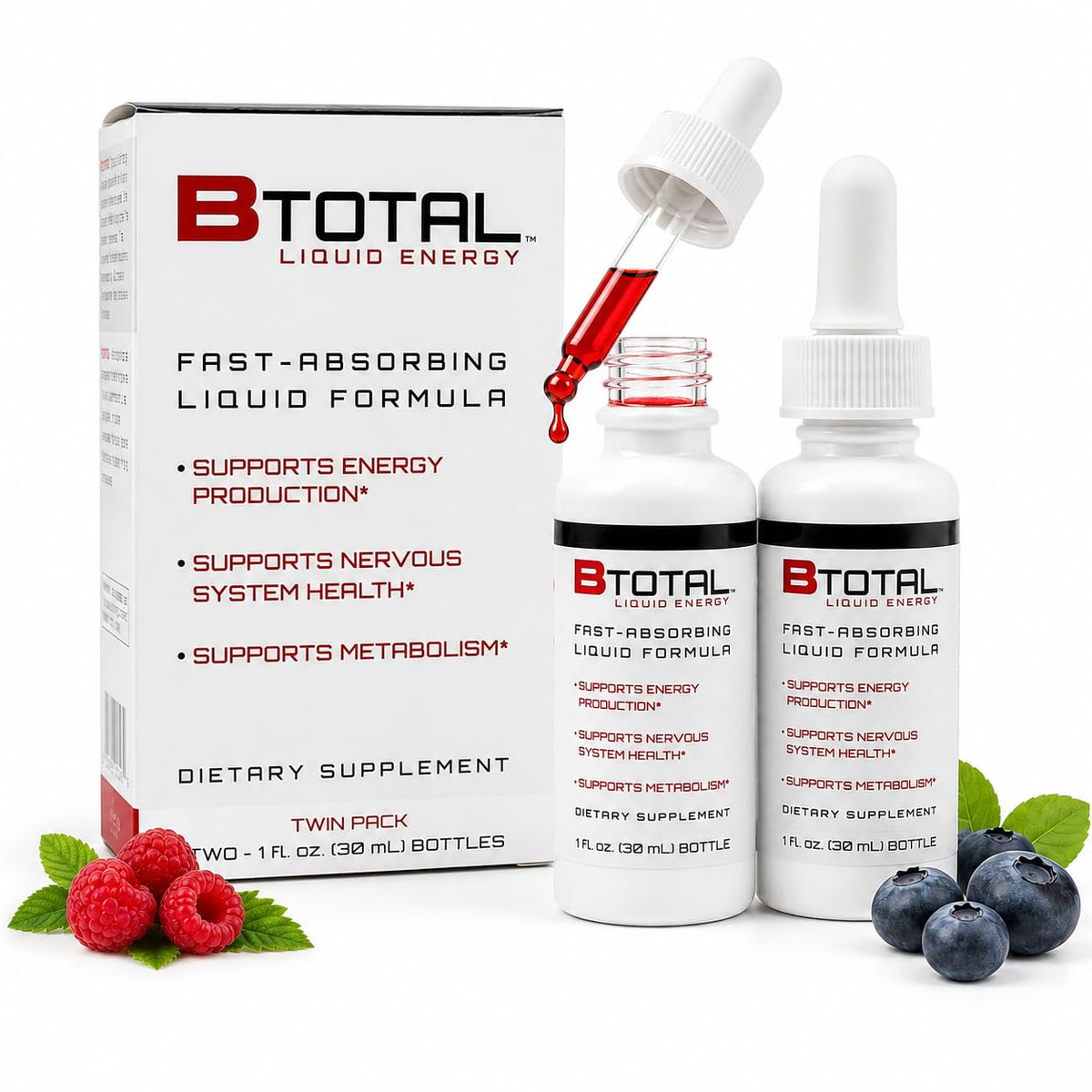 Berry 2 fl oz Sublingual Vitamin B Complex Liquid Drops N79897