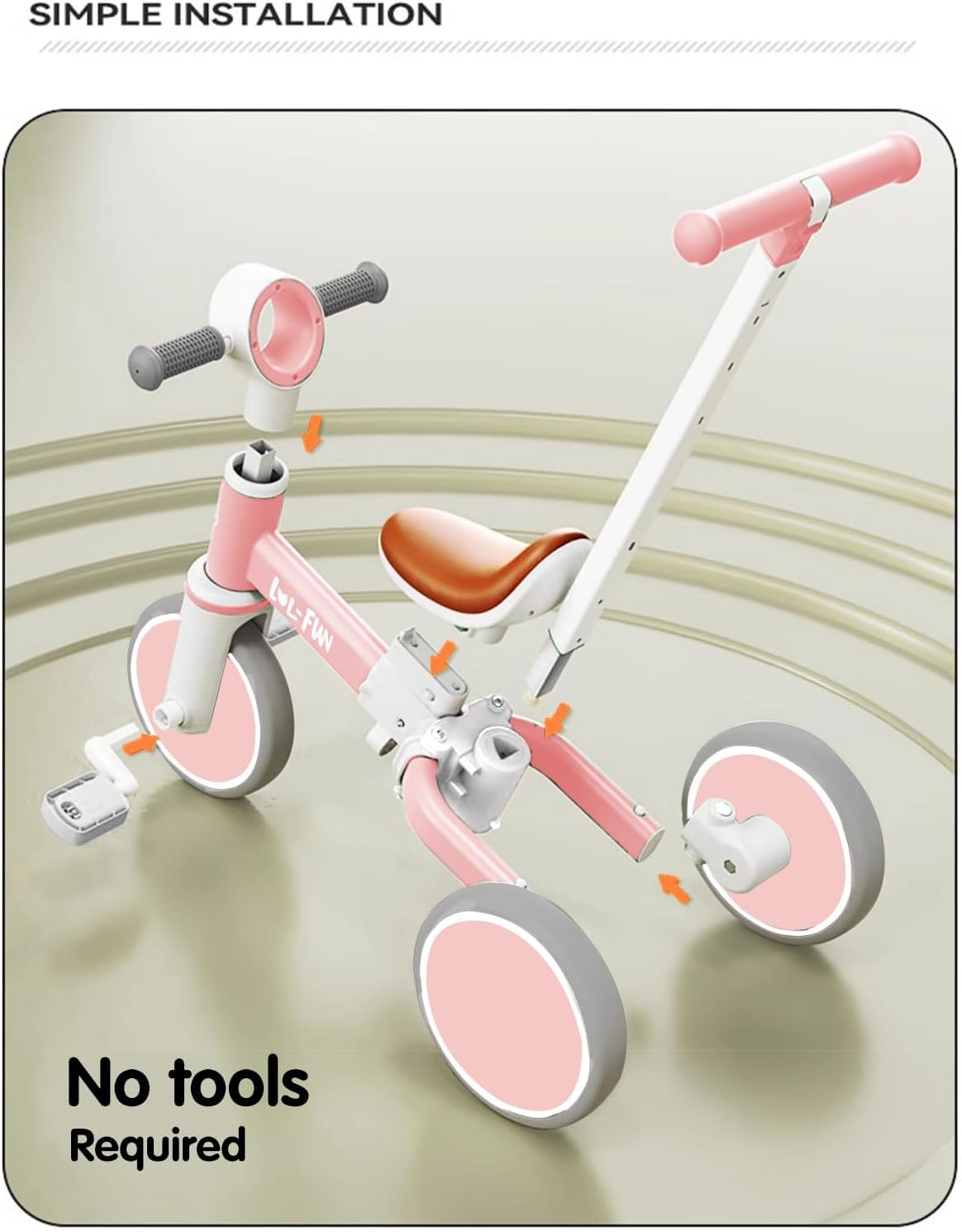 Toddler Balance Bike 5 in 1 Tricycle L6477
