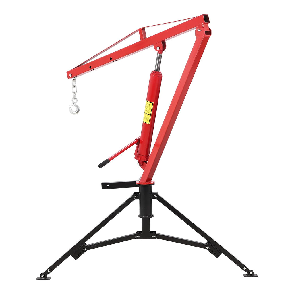 Hydraulic Pickup Truck Crane 360° Swivel 2-Inch Hitch Receiver 1000 Lbs Y779669