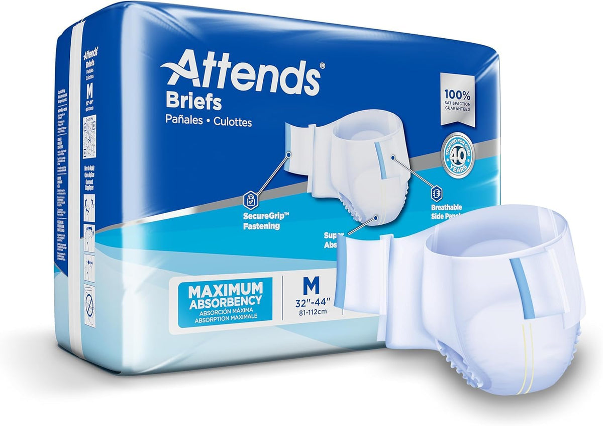 Adult Incontinence Briefs Medium Maximum Absorbency 24 Ct L50207