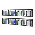 34 Inch Black Metal Media Storage Rack X9736