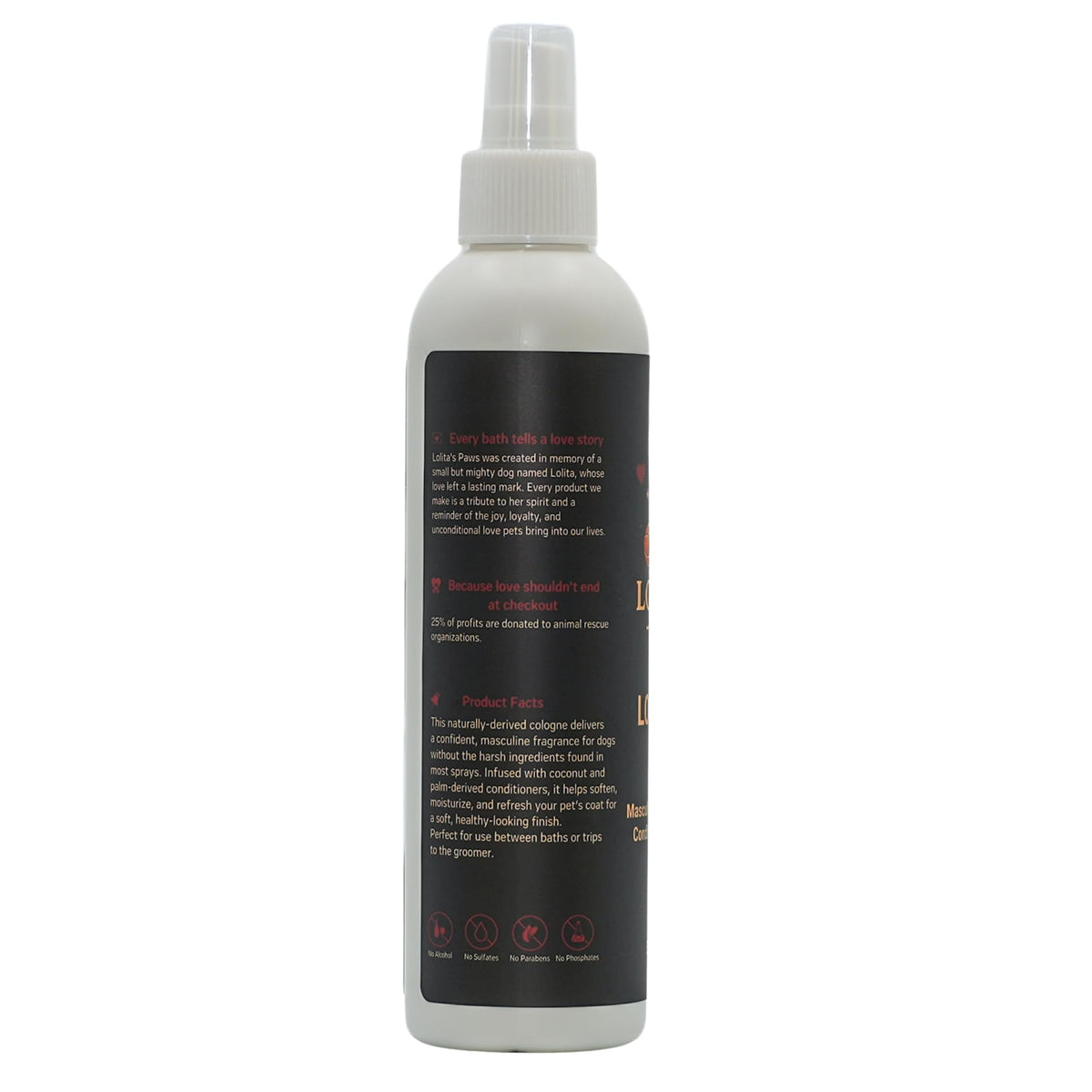 Masculine Dog Cologne Deodorizing Pet Spray 8 oz U78664