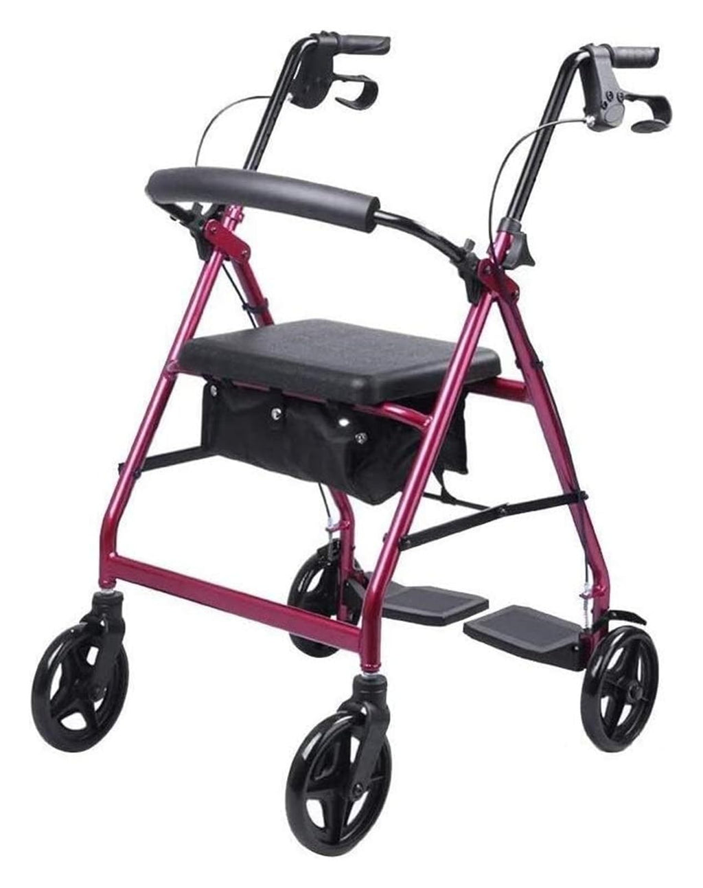 Folding Aluminum Rollator Walker with Seat N963049