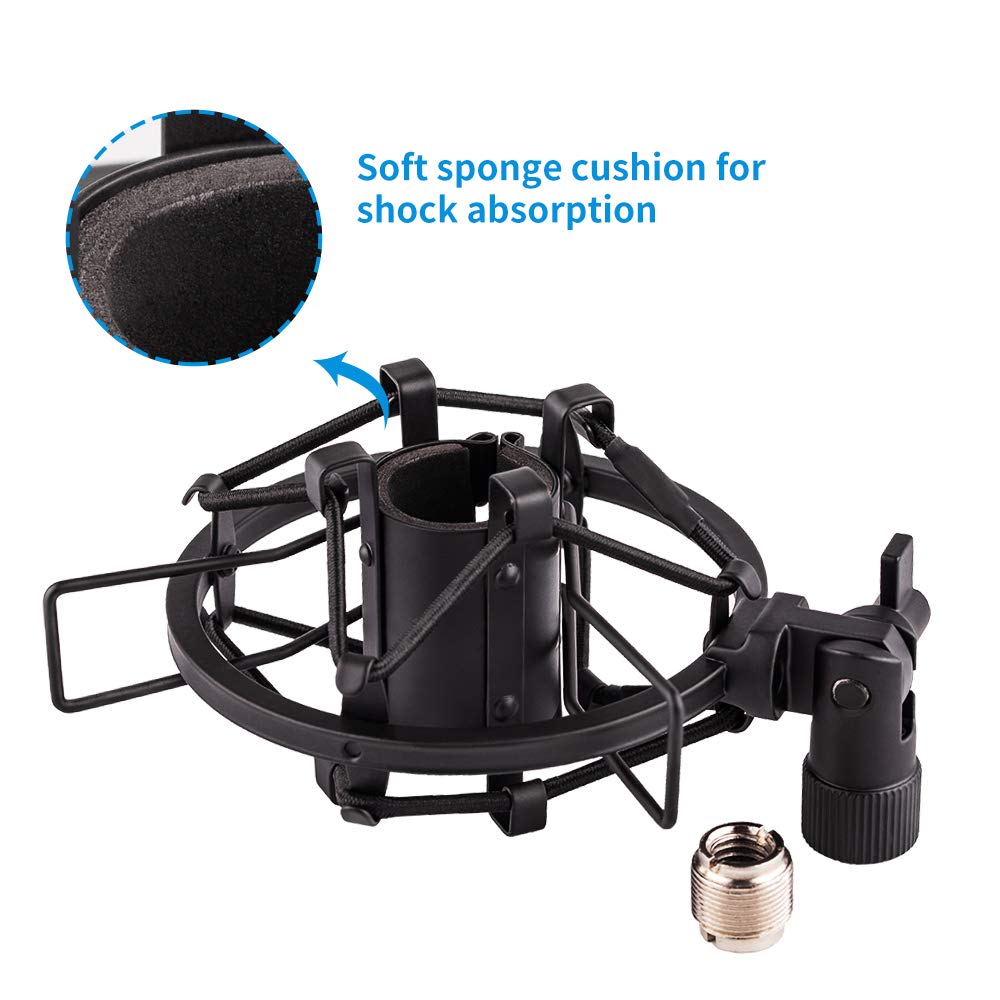 Microphone Shock Mount Holder Clip Anti-Vibration 22mm-26mm R8594