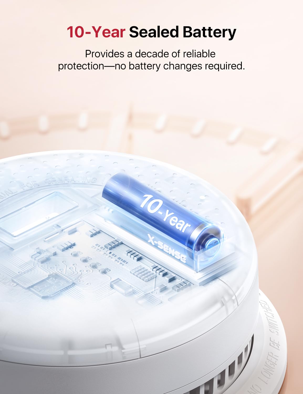 Wireless Interconnected Combination Smoke & CO Alarm V863