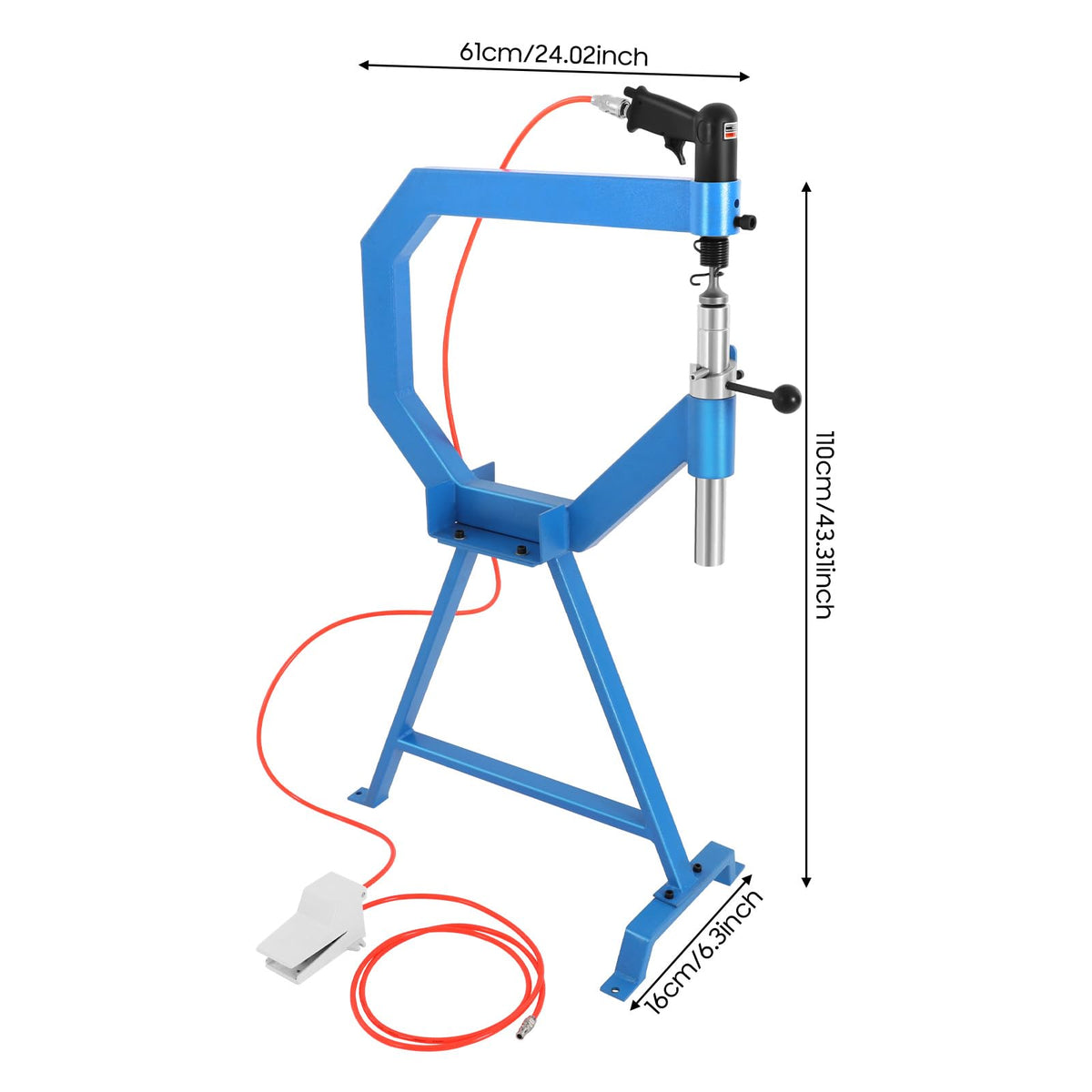 Pneumatic Planishing Hammer with 3 Anvils X847