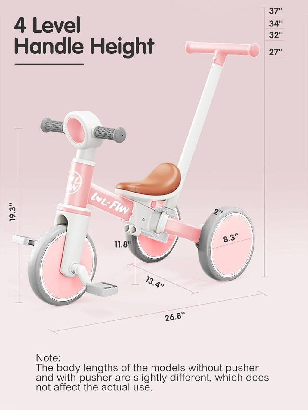 Toddler Balance Bike 5 in 1 Tricycle L6477