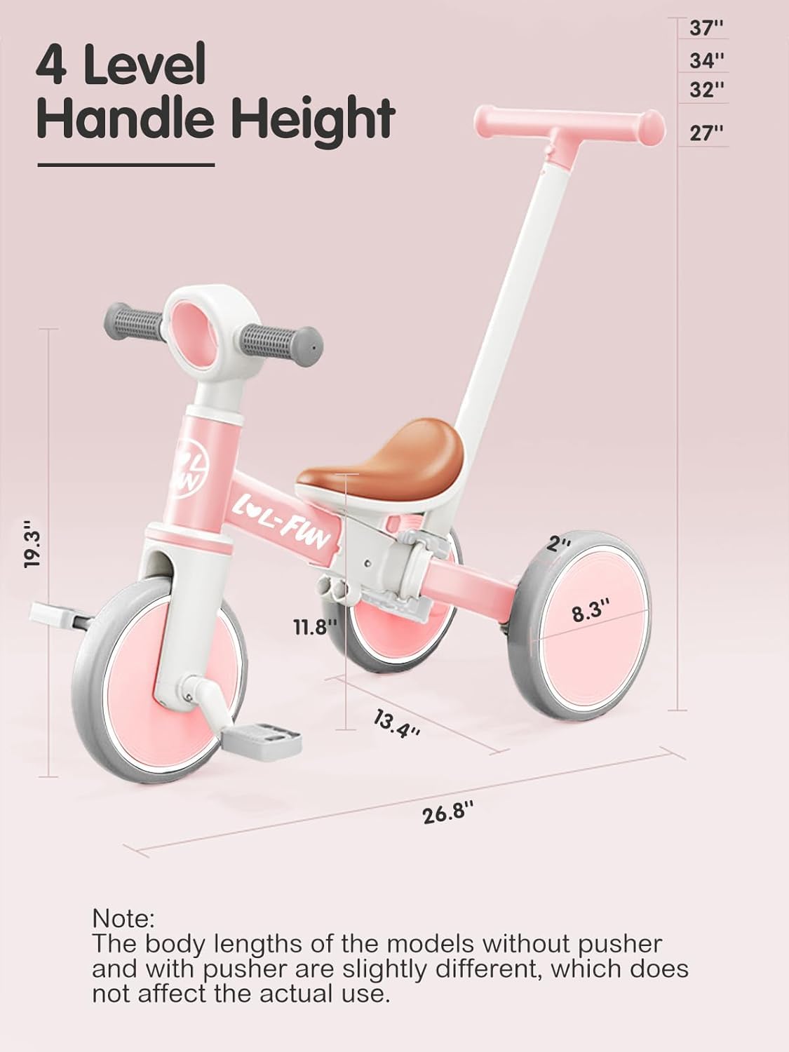 Toddler Balance Bike 5 in 1 Tricycle L6477