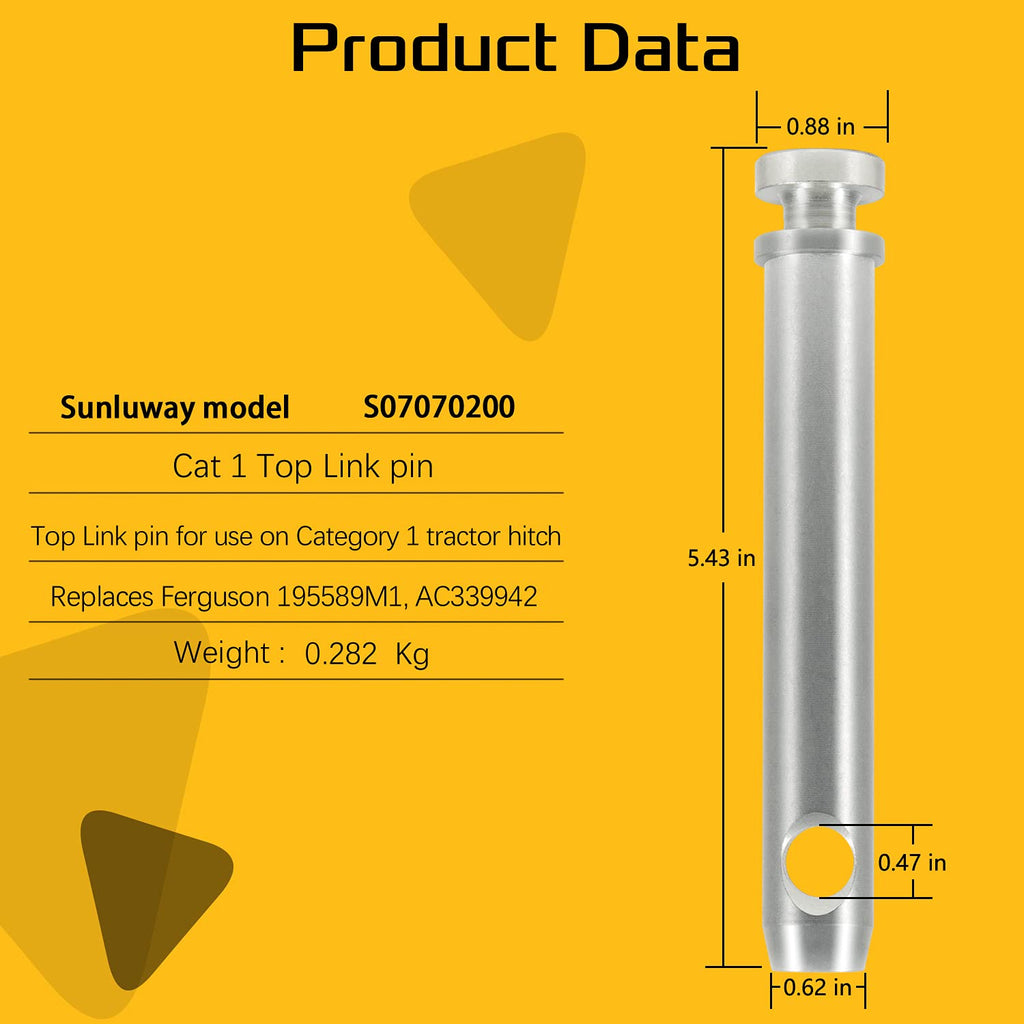 4 Pack 3/4 in Top Link Pin N1378