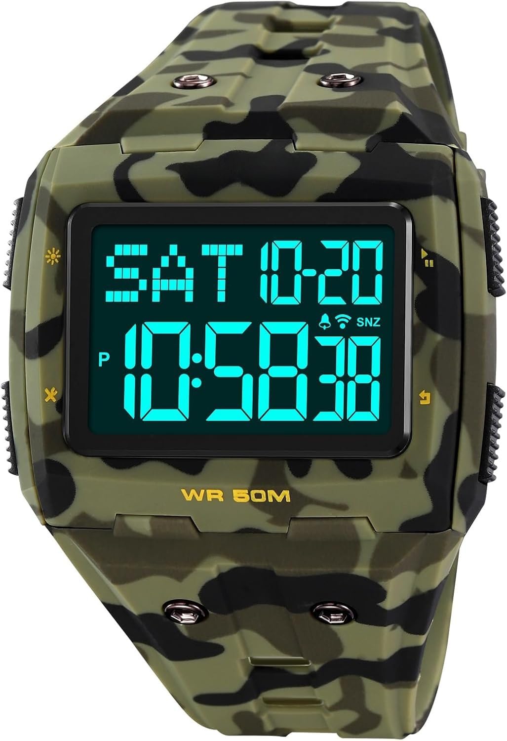 Large Face 5ATM Water Resistant Digital Mens Watch X292