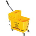 Yellow 21 Quart Mop Bucket with Wheels M1053