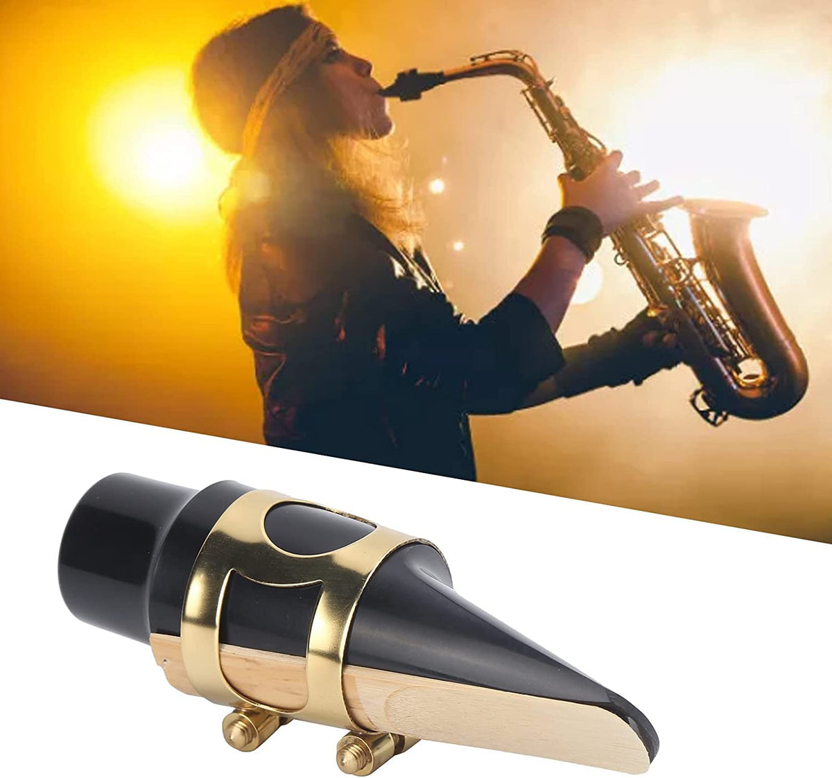 Alto Sax Mouthpiece Kit with Ligature Cap 2.5 Reed H474