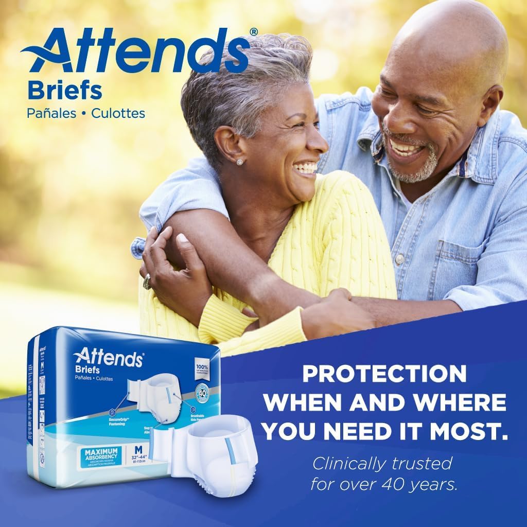 Adult Incontinence Briefs Medium Maximum Absorbency 24 Ct L50207