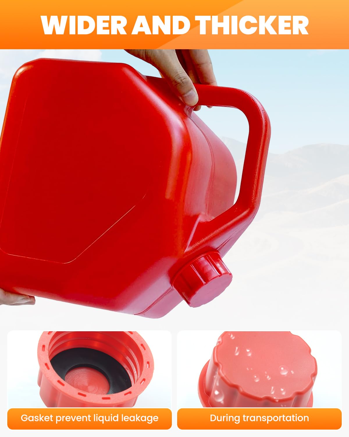 Red 5 Gallon Gas Can Replacement Caps B813
