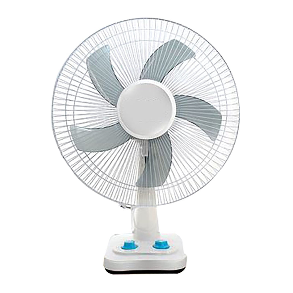 16-Inch 3 Speed 5 Blades Pedestal Fan White L439