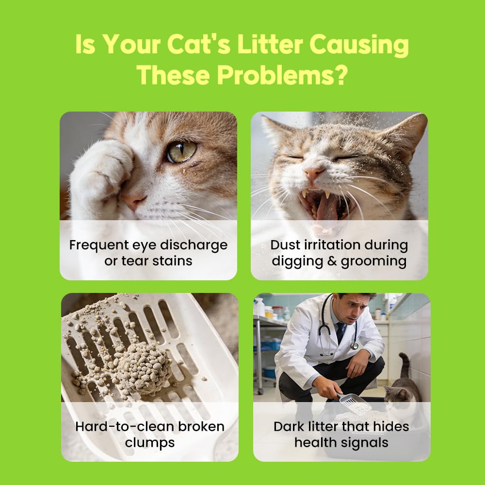 Cassava Cat Litter, Odor Control Dust-Free Clumping Litter C469350