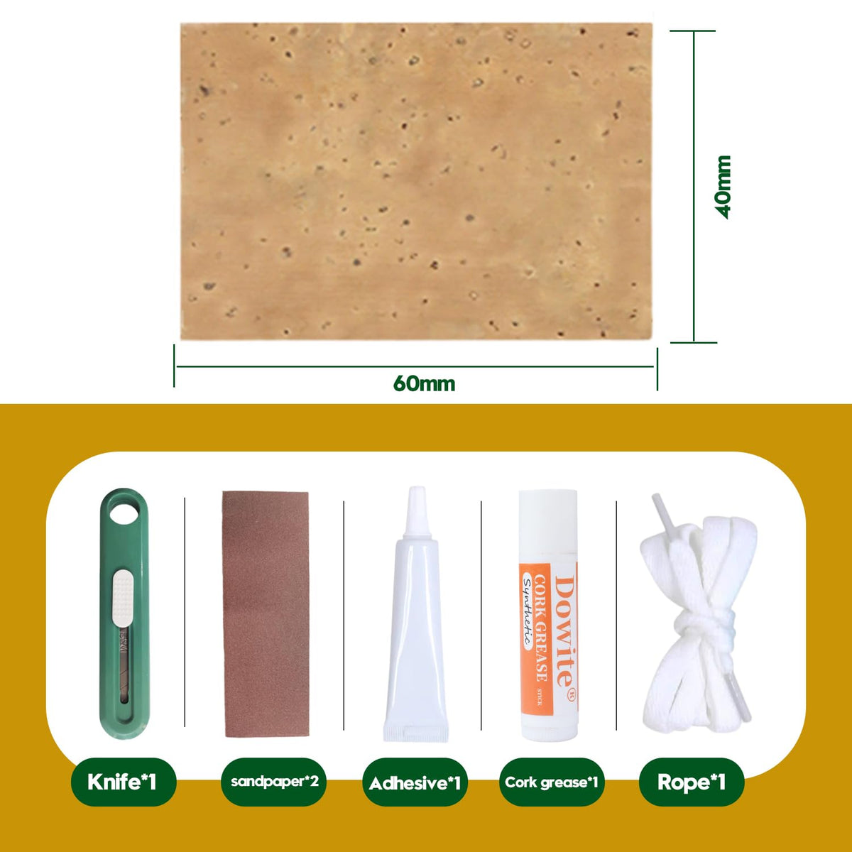 Alto Saxophone Cork Replacement Kit R5996