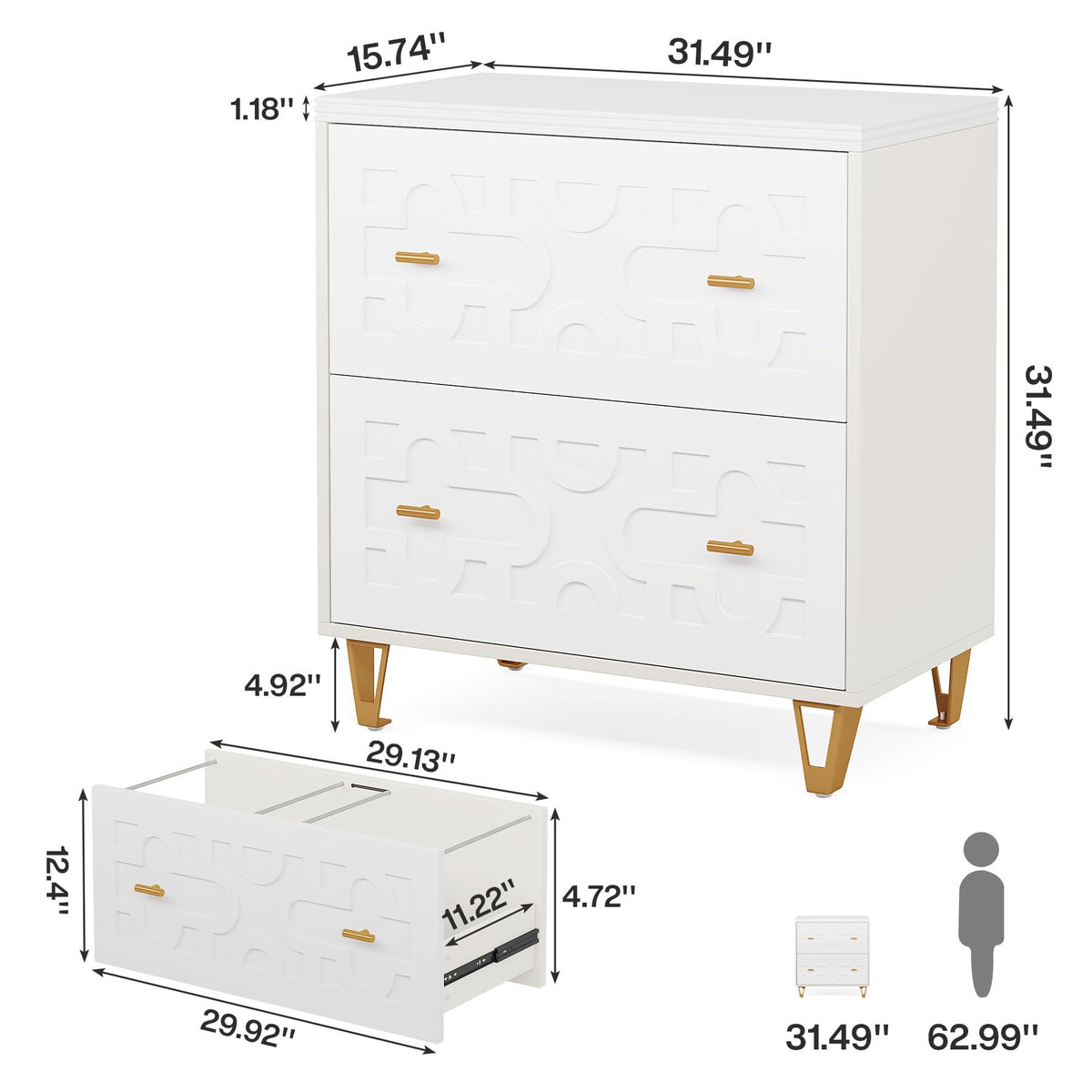 2-Drawer Lateral File Cabinet U1929