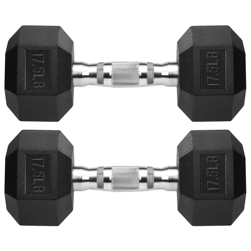 Rubber Coated Cast Iron Hex Dumbbells A195