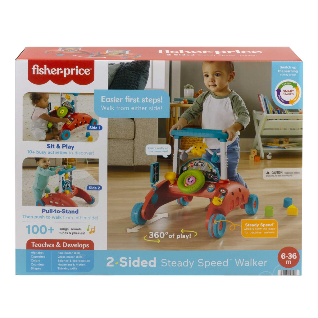 2-Sided Steady Speed Baby Walker with Learning Songs and Sounds R549