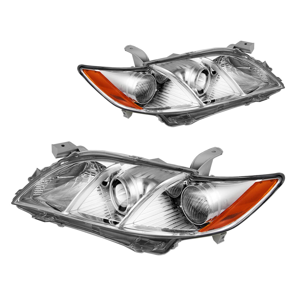 Headlight Assembly Amber Reflector Clear Lens Pack of 2 I42983