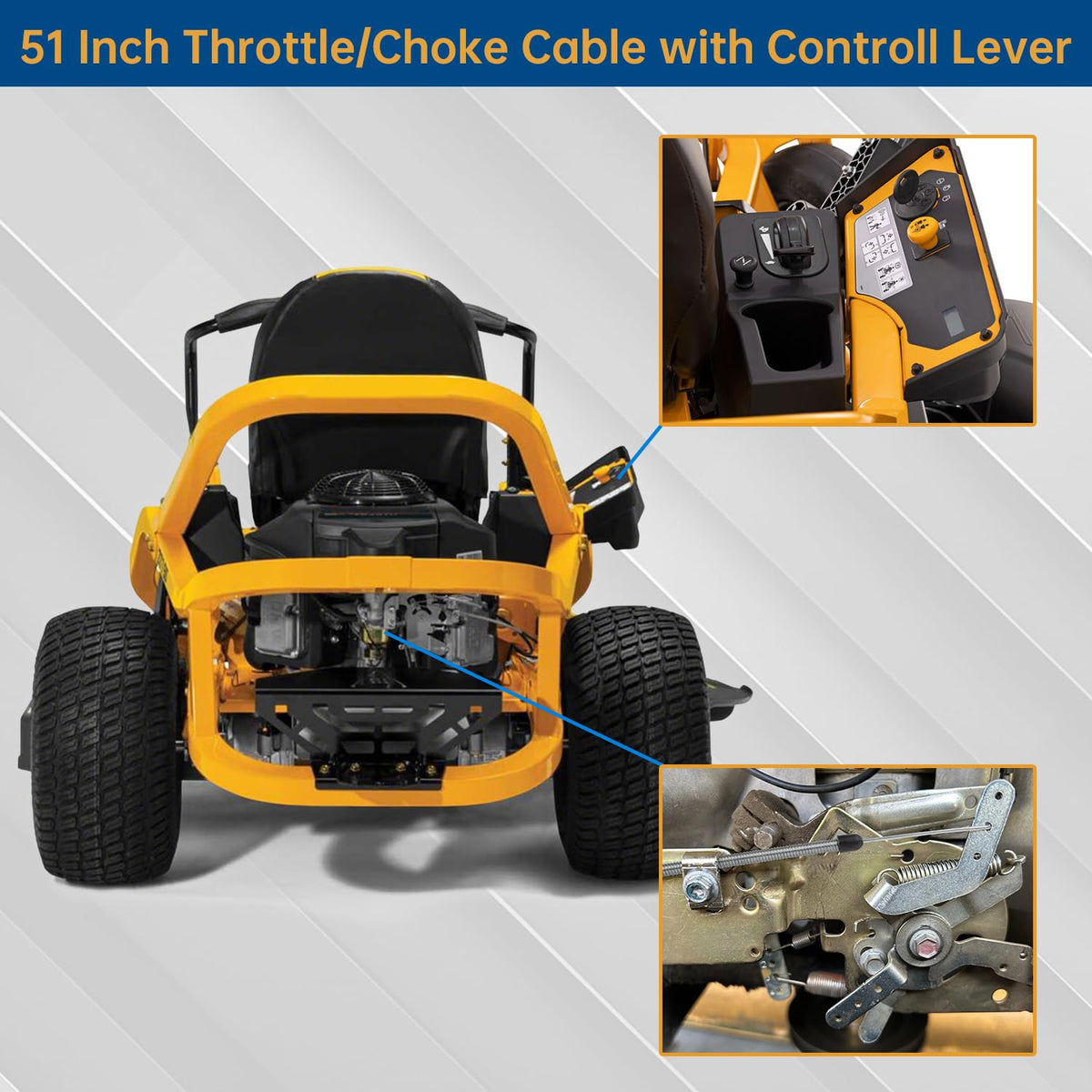 Throttle/Choke Cable & Lever Kit W128