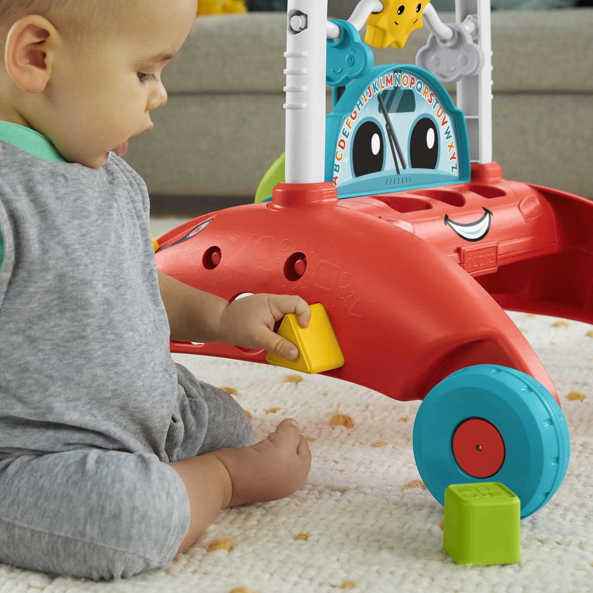 2-Sided Steady Speed Baby Walker with Learning Songs and Sounds R549