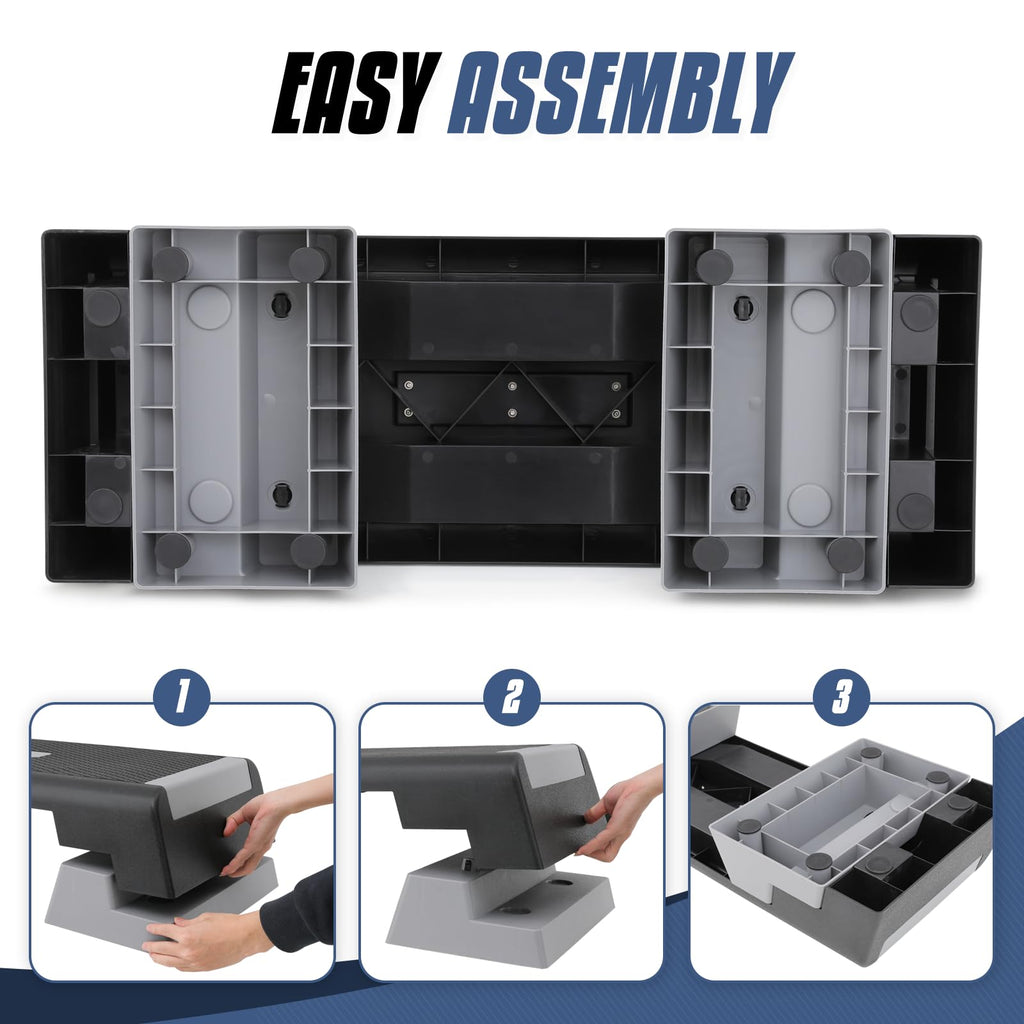 Aerobics Stepper Platform with Stackable Risers L9338
