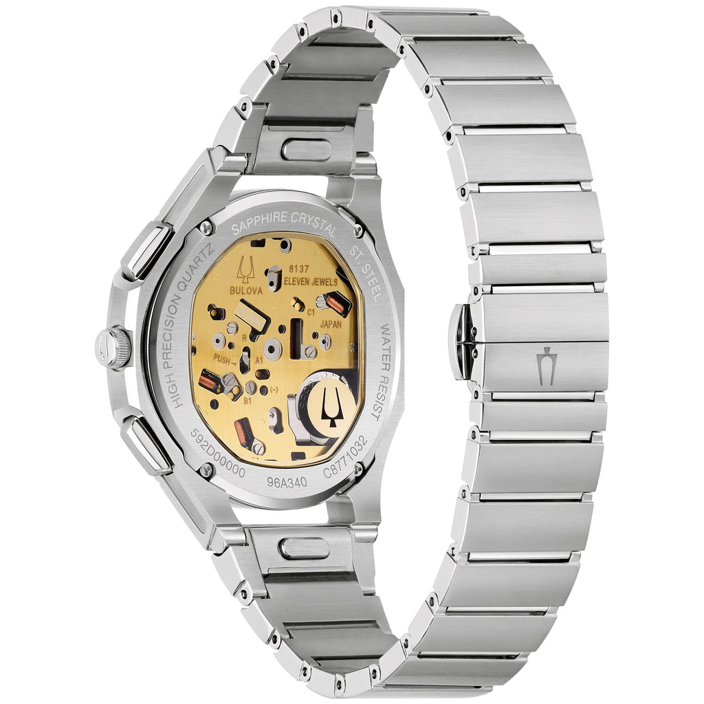 Brown Dial Stainless Steel Chronograph Watch Set 41.5mm T725
