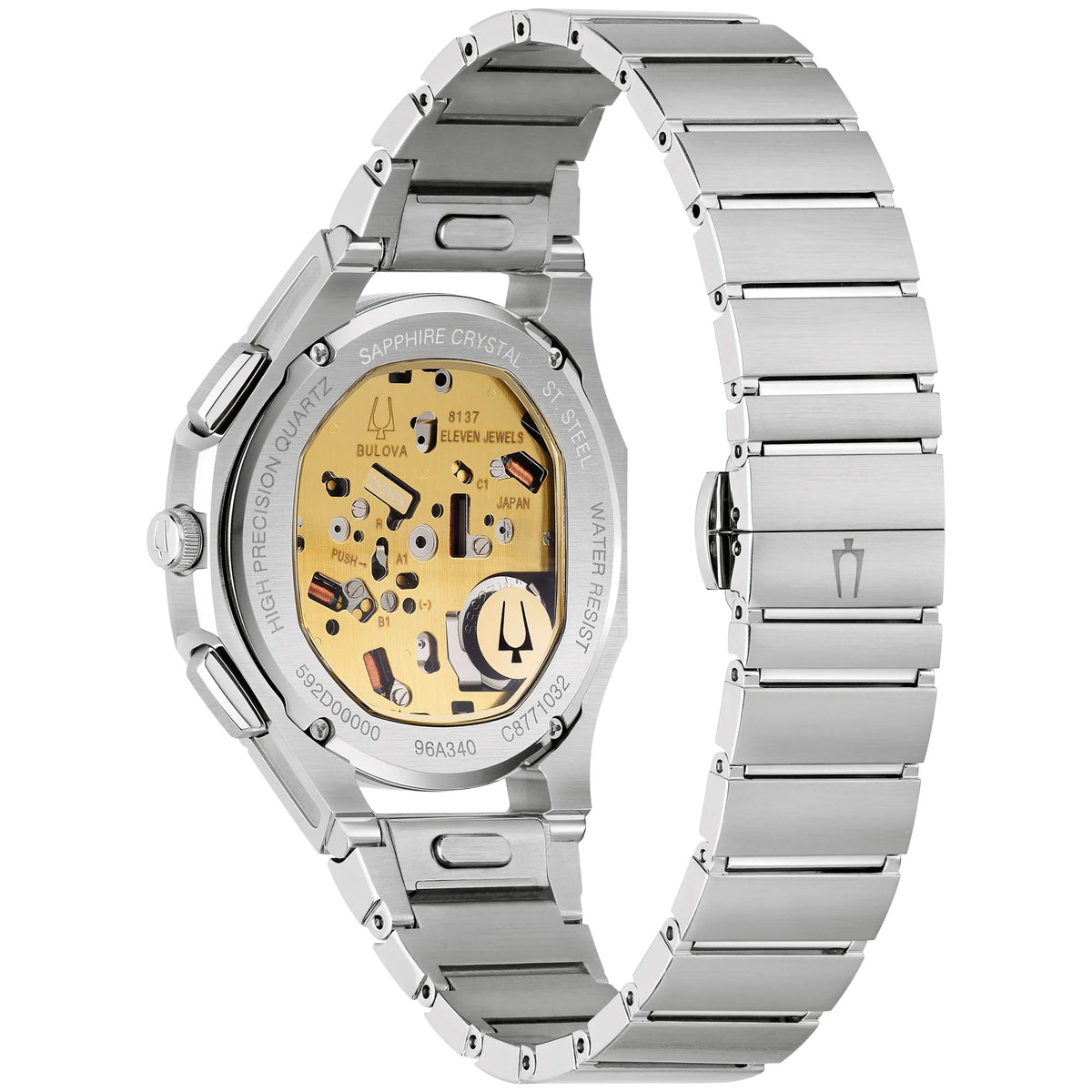 Brown Dial Stainless Steel Chronograph Watch Set 41.5mm T725