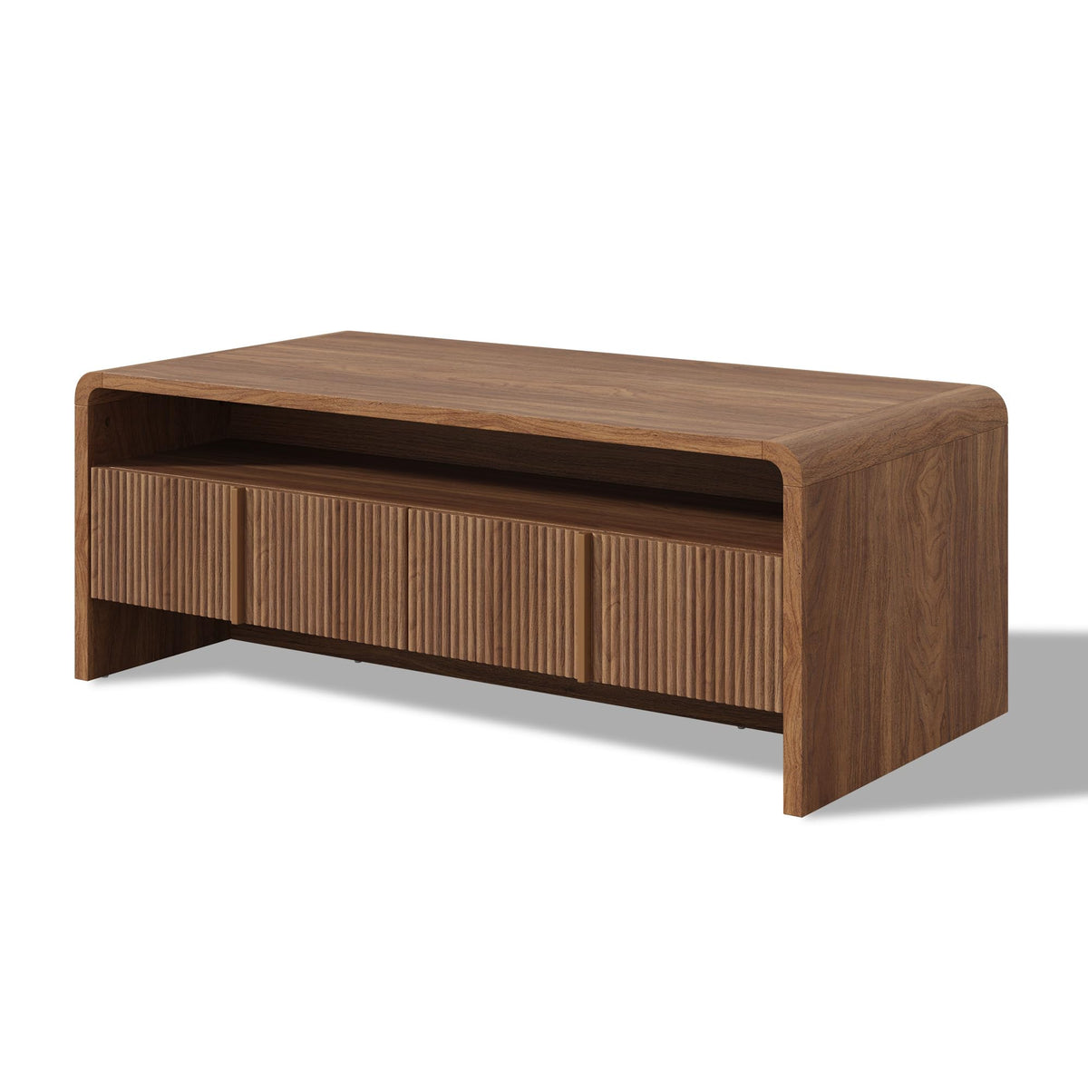 Fluted Coffee Table with Storage R5231